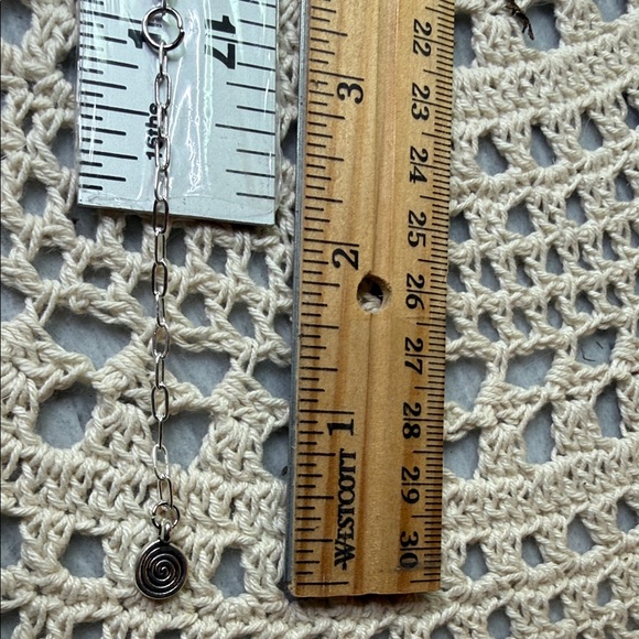 Silver horse, horseshoe,heart & labradorite Charm Necklace - Picture 8 of 8